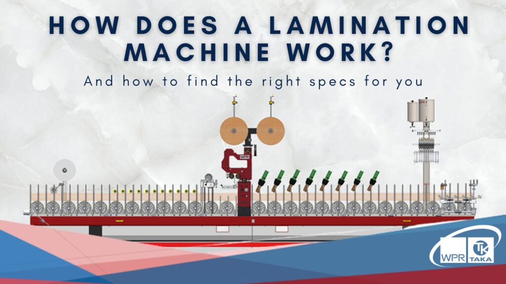How does a profile lamination machine work?