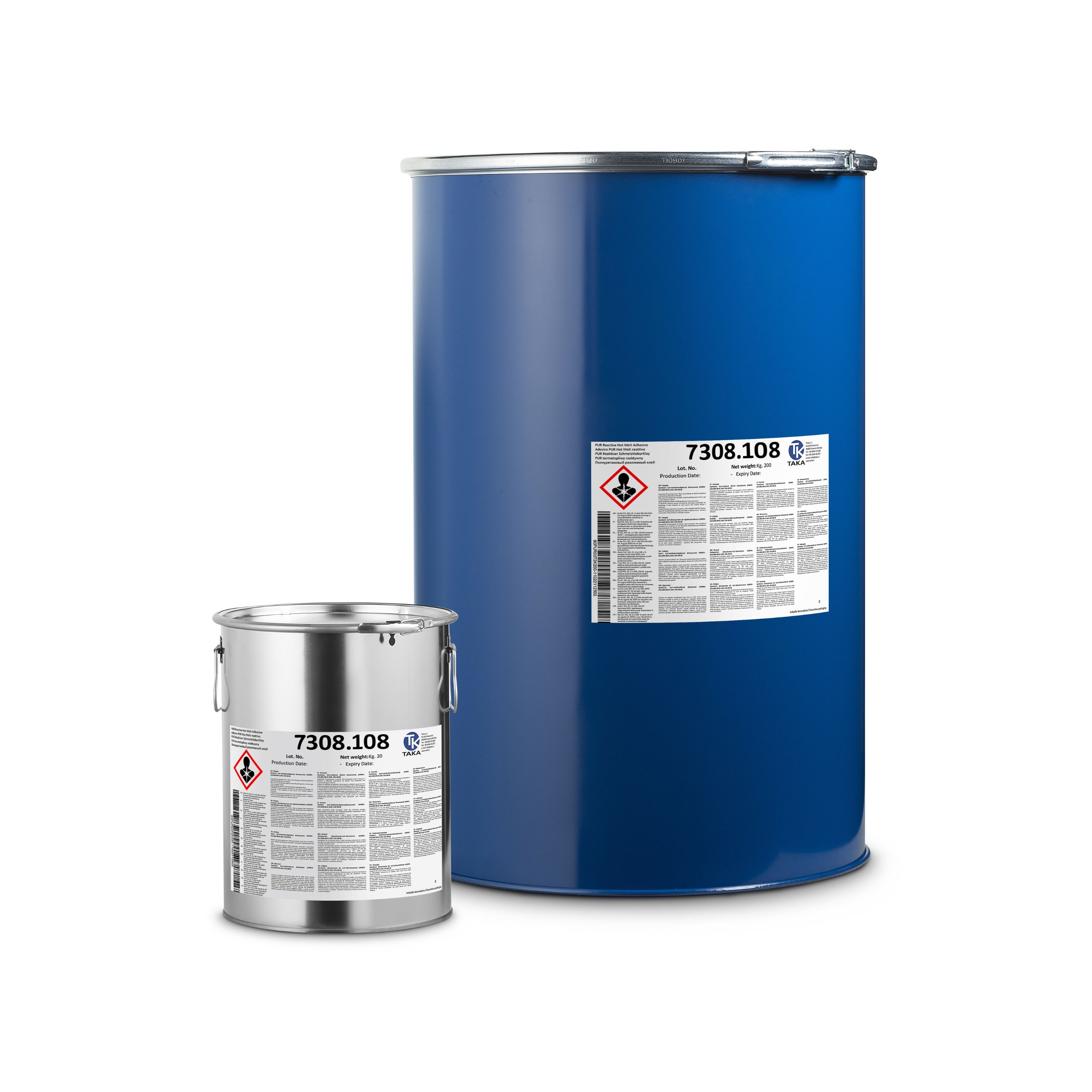 PUR hot melt adhesive 7308.108: Adhesive for thick and rigid materials