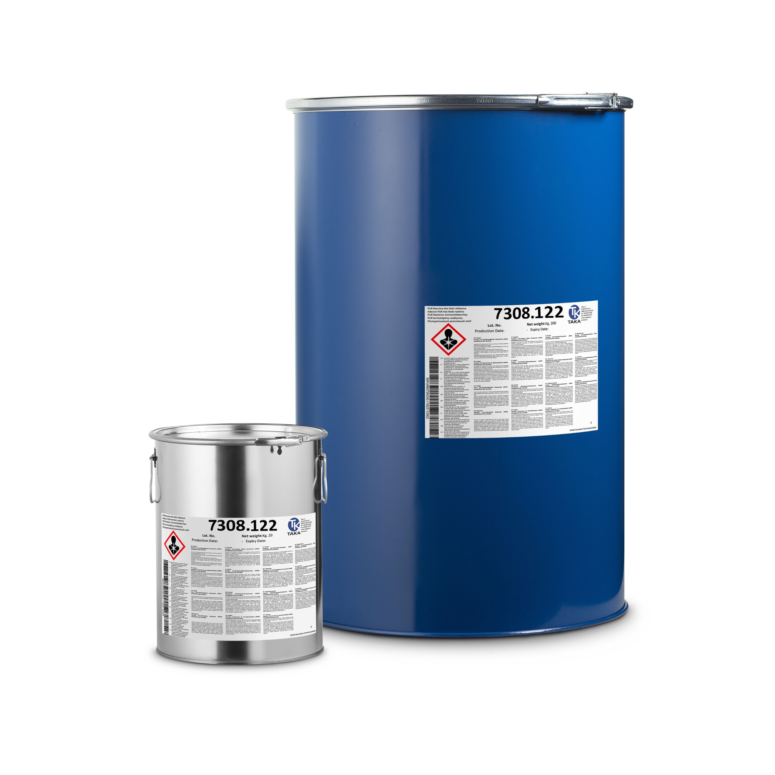 PUR hot melt adhesive 7308.122: Adhesive for thick and rigid materials